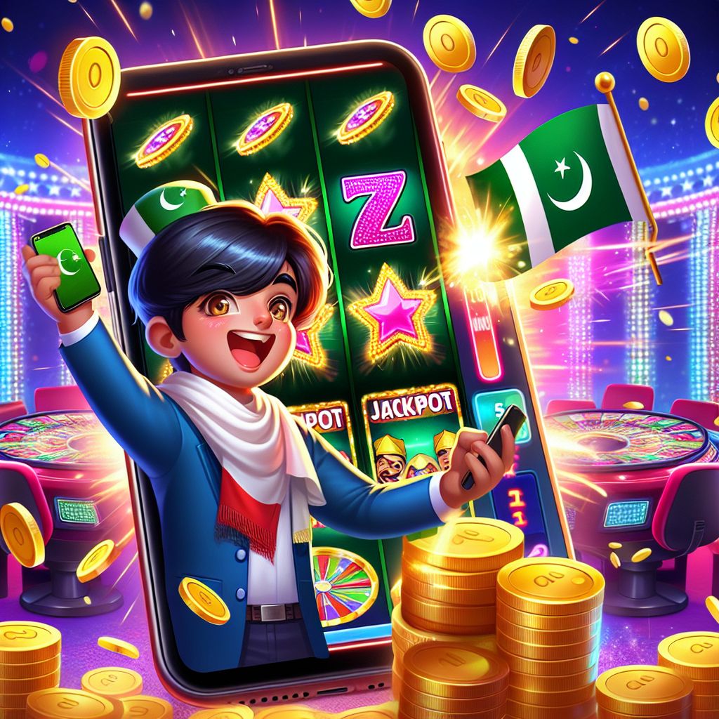 Lucky36 themed cartoon slot character with coins and bright reels